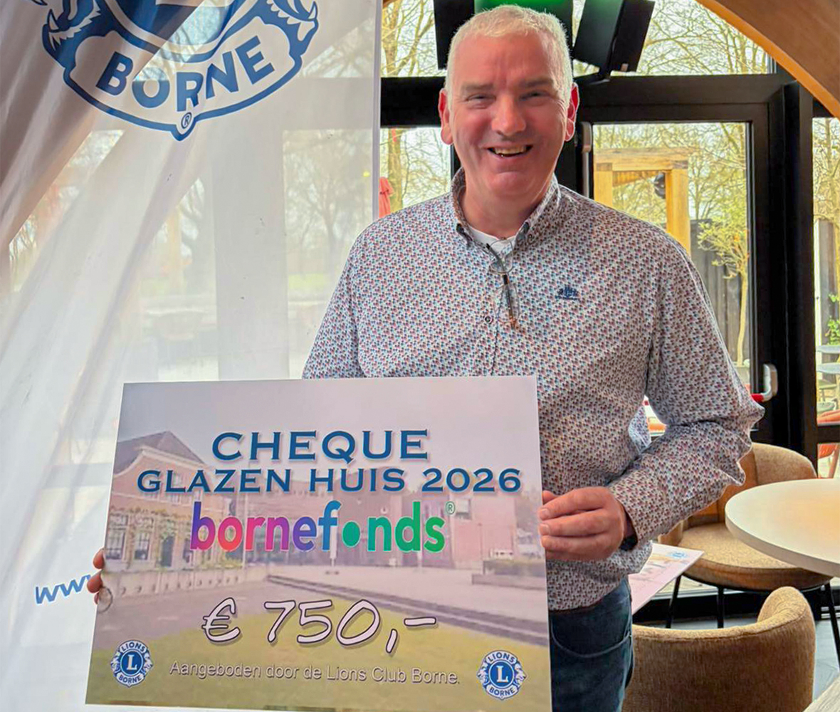 Rob Lagendijk met waardecheque